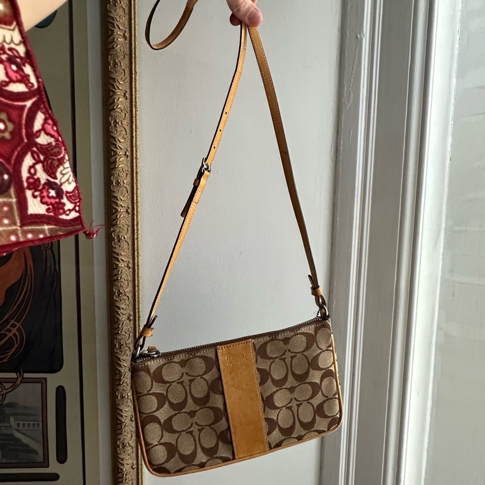 Coach Signature Jacquard Crossbody Bag